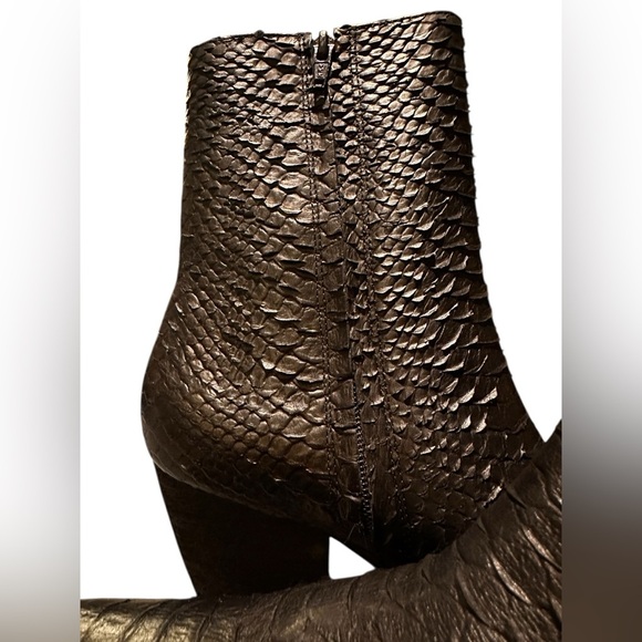 Matisse Caty Snake Pointed Toe Zippered Booties Womens Black 9.5(NO ZIPPER PULL) - Picture 7 of 12